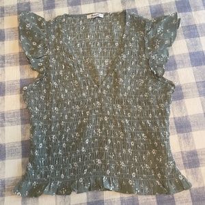 Madewell Flutter Sleeve Top